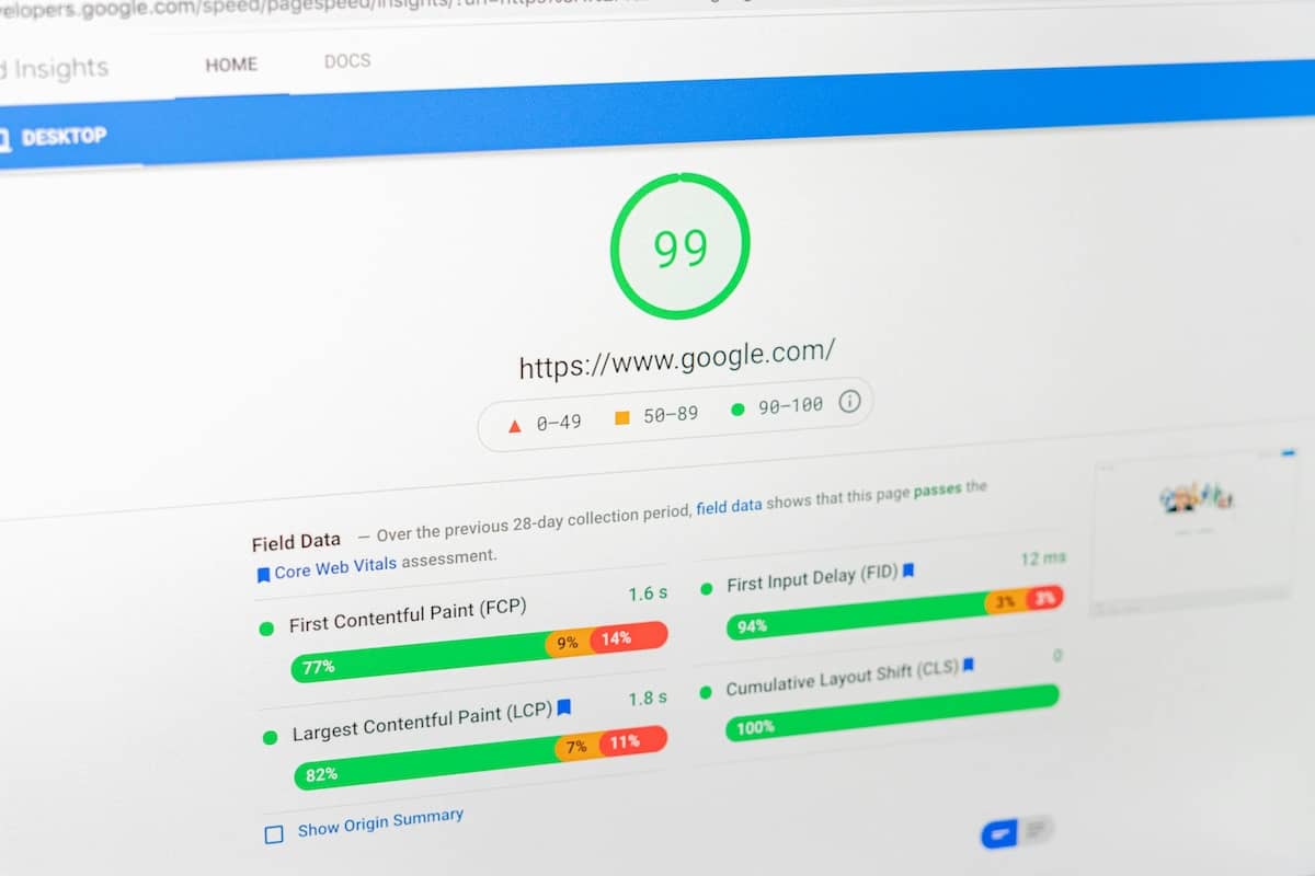 Real speed optimization result